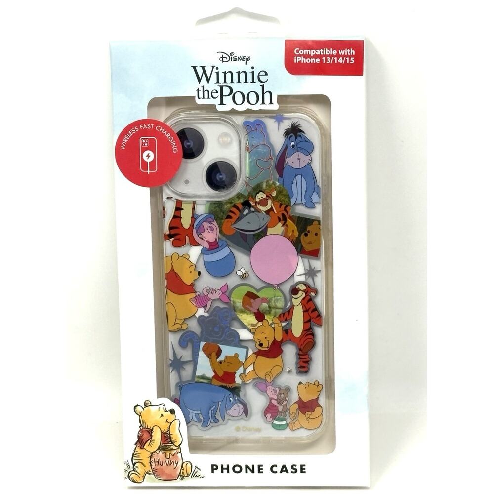 Disney Winnie the Pooh Tigger Eeyore Piglet iPhone 13/14/15 Case Skinny Dip NIP